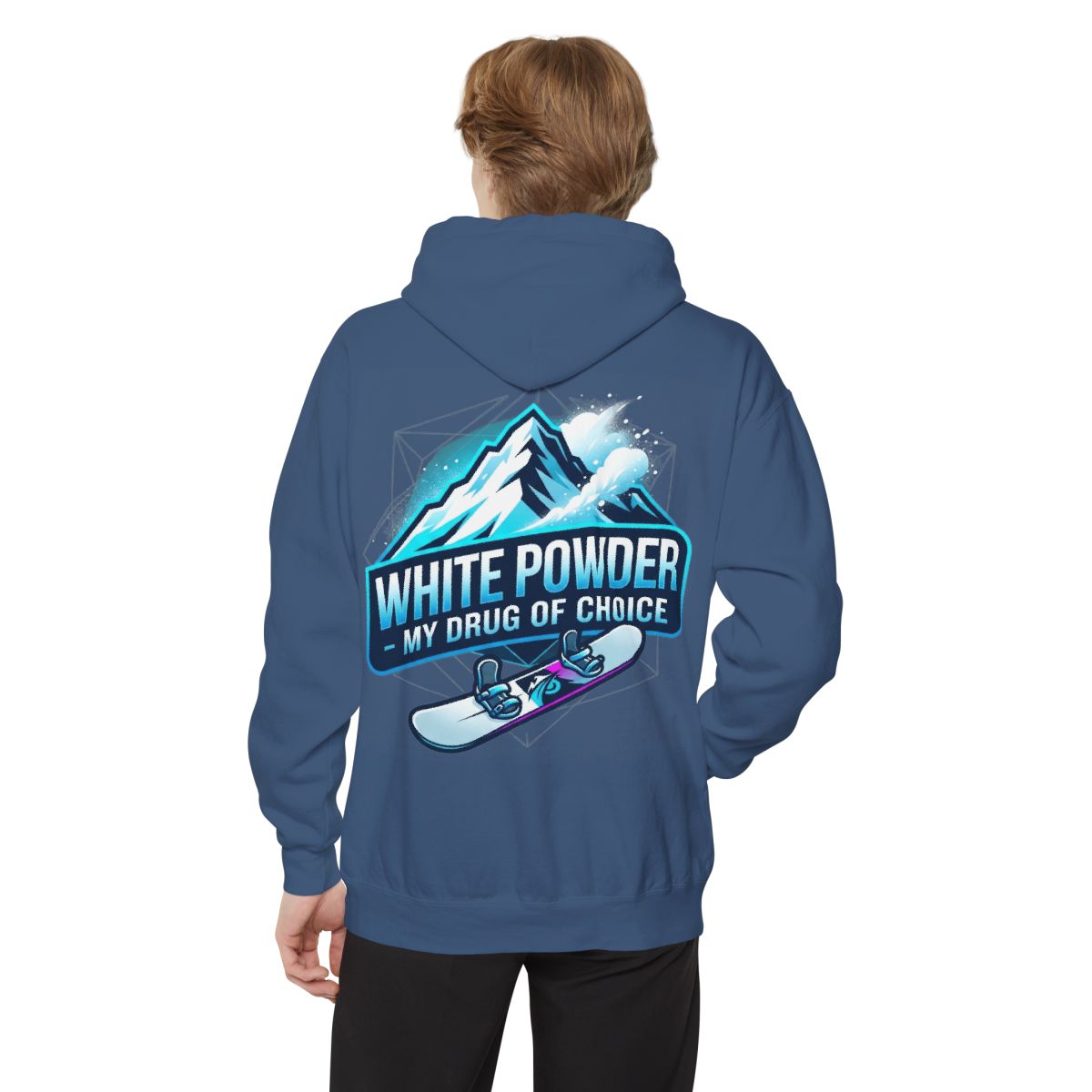 Color: True Navy | Snowboard Drug of Choice Garment-Dyed Hoodie