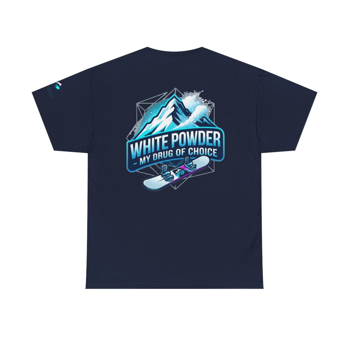 Color: Navy | Snowboard Drug of Choice Premium Graphic Tee