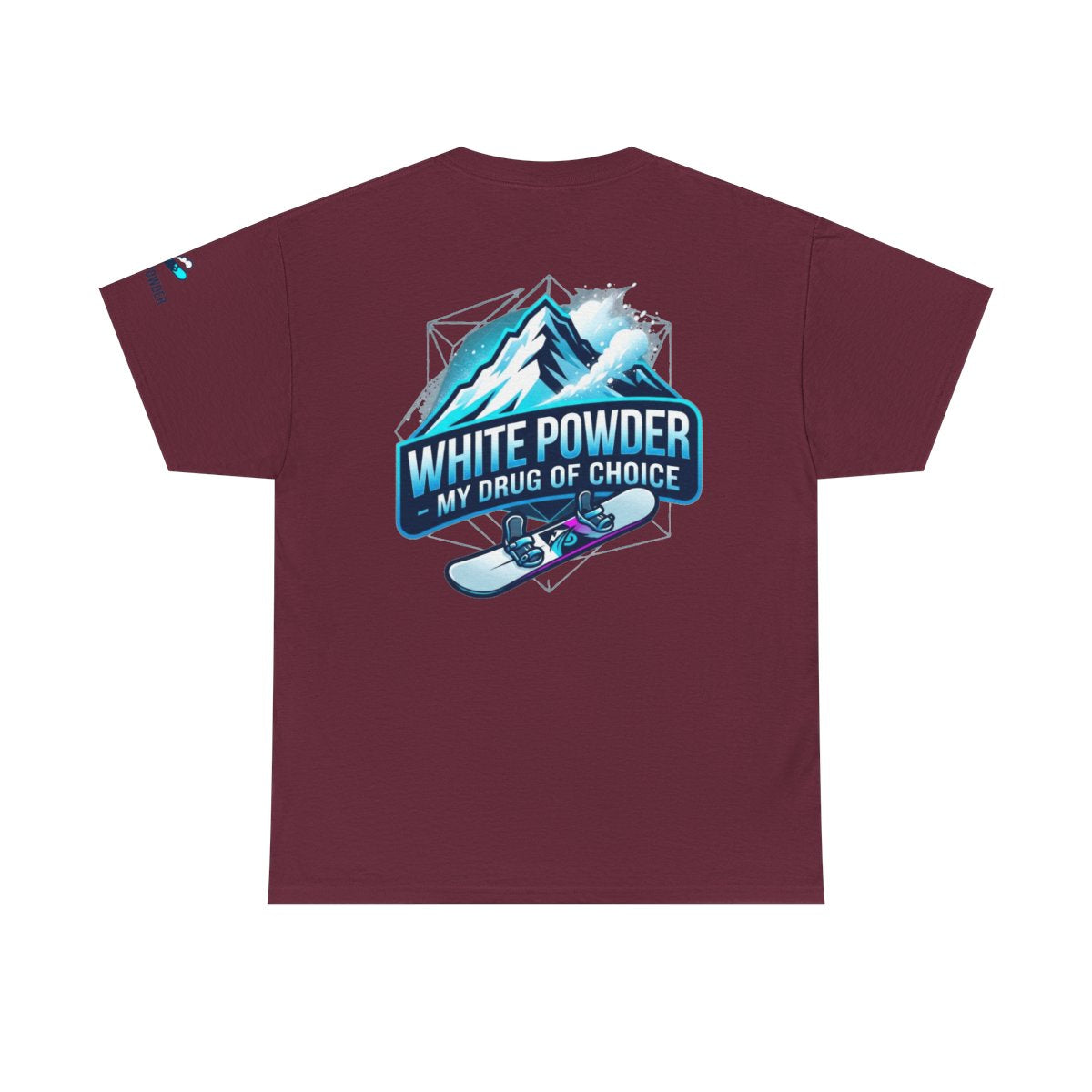 Color: Maroon | Snowboard Drug of Choice Premium Graphic Tee