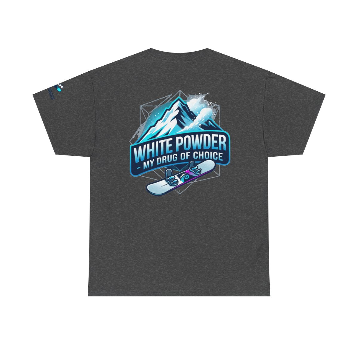 Color: Dark Heather | Snowboard Drug of Choice Premium Graphic Tee