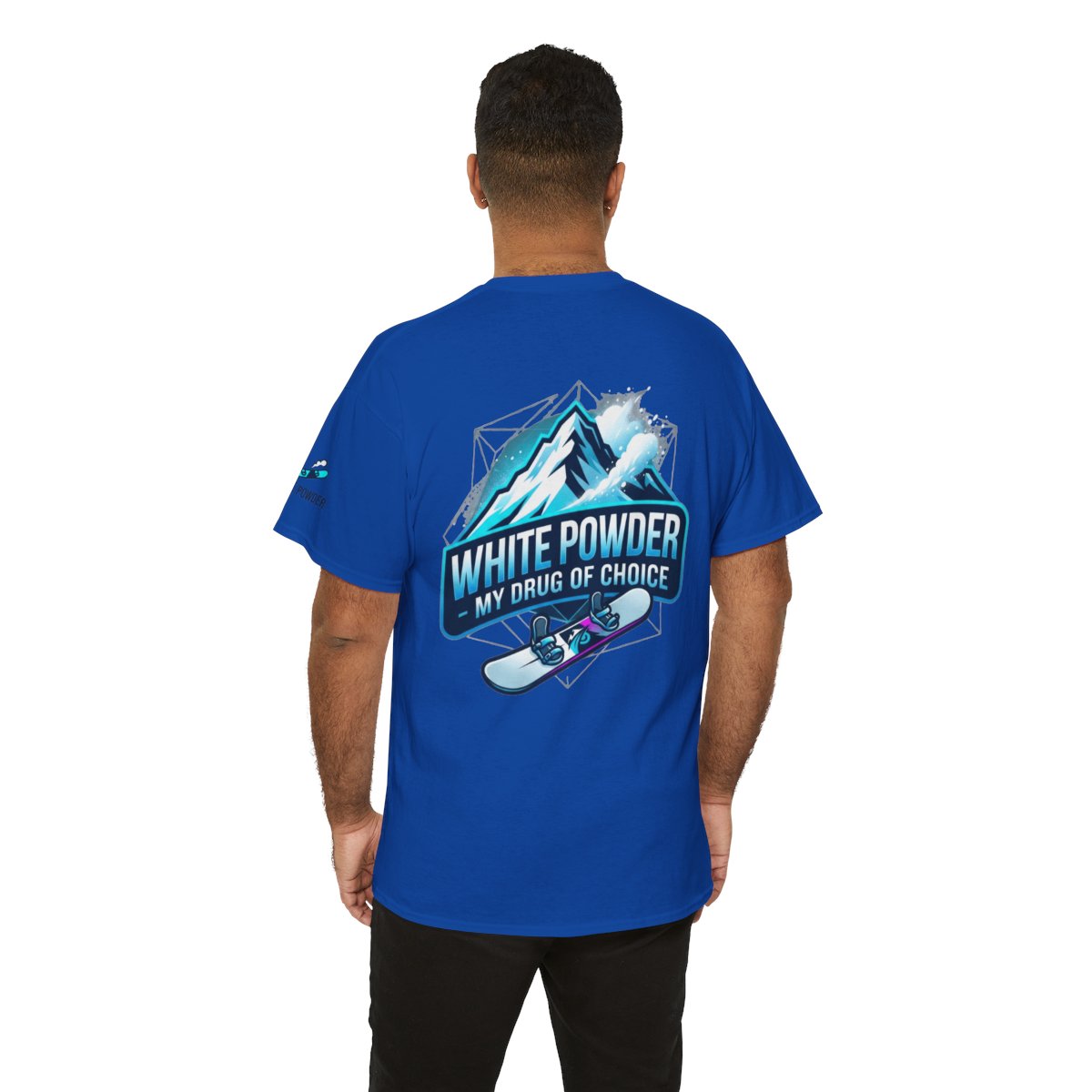 Color: Neon Blue | Snowboard Drug of Choice Premium Graphic Tee
