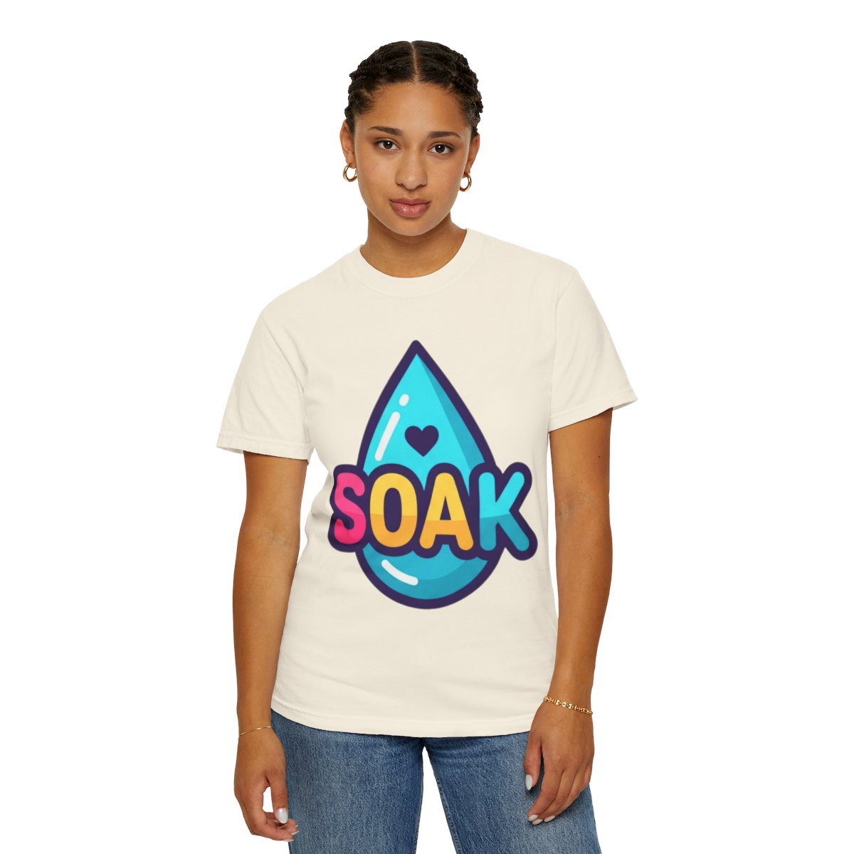 Color: Ivory | Soak Unisex Garment-Dyed Tee