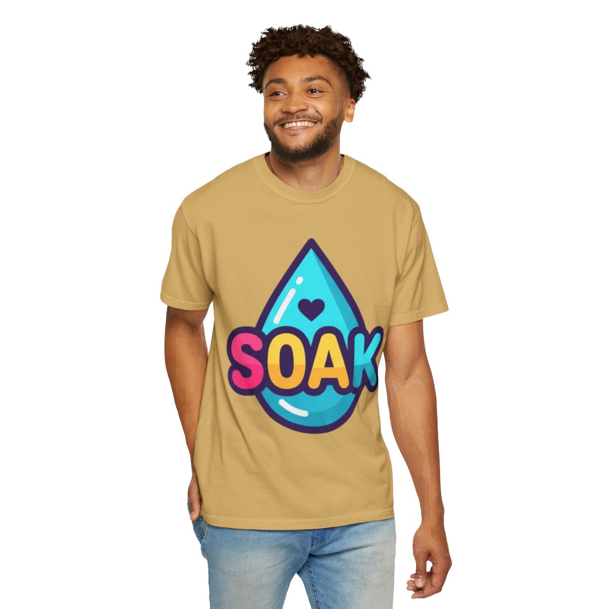 Color: Mustard | Soak Unisex Garment-Dyed Tee