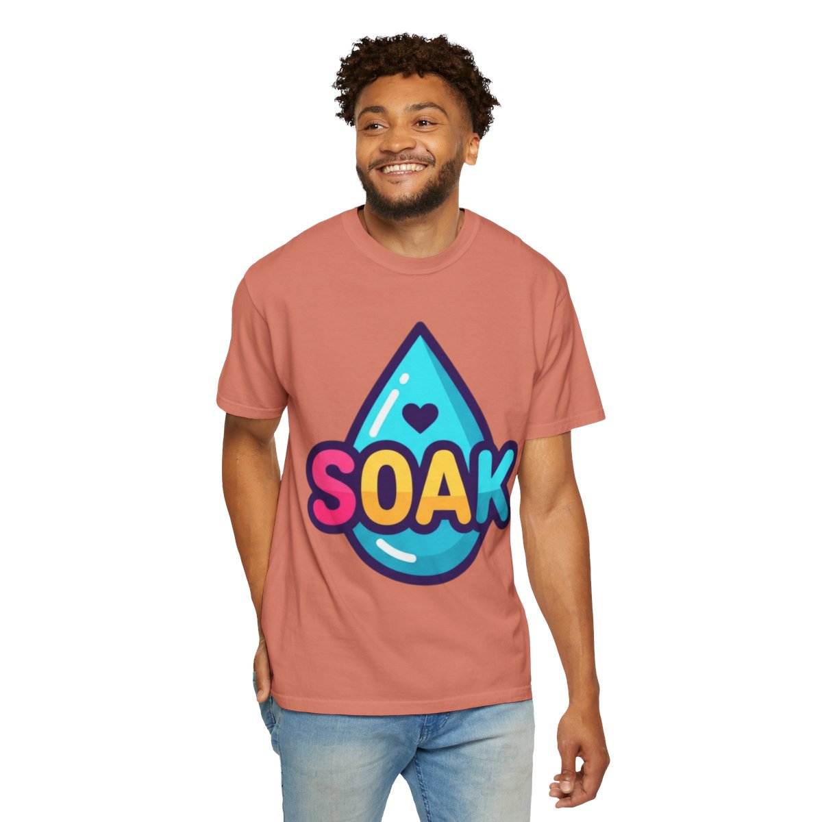 Color: Terracotta | Soak Unisex Garment-Dyed Tee