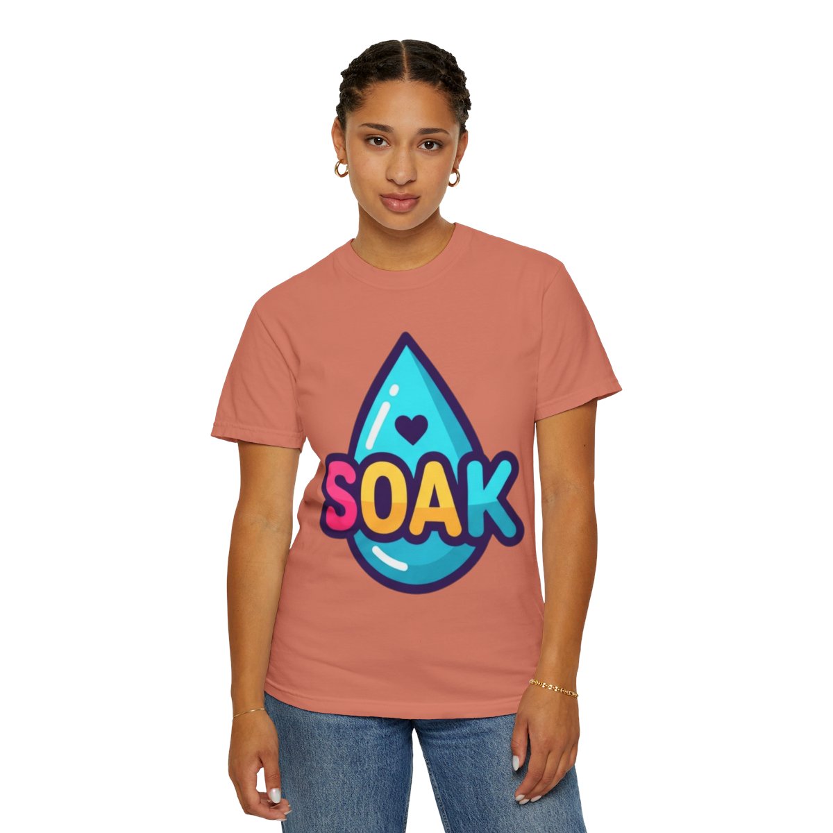 Color: Terracotta | Soak Unisex Garment-Dyed Tee