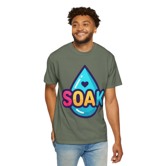 Color: Moss | Soak Unisex Garment-Dyed Tee