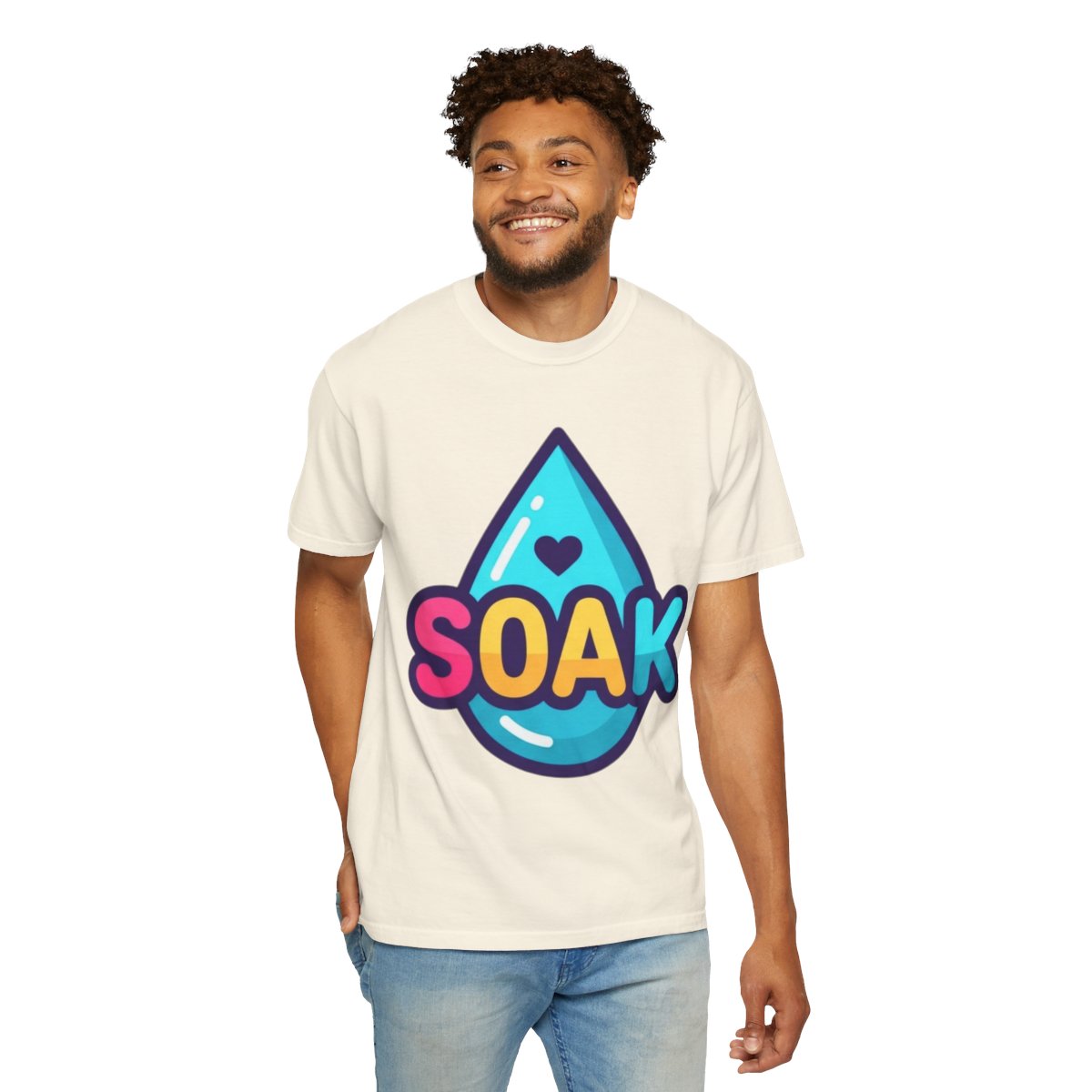 Color: Ivory | Soak Unisex Garment-Dyed Tee