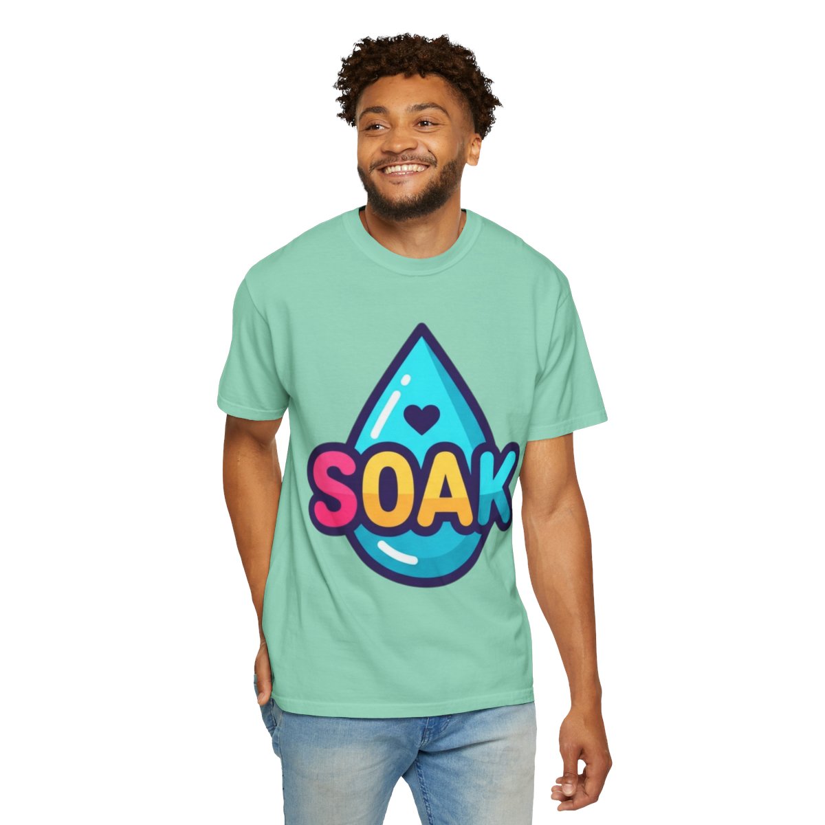 Color: Island Reef | Soak Unisex Garment-Dyed Tee