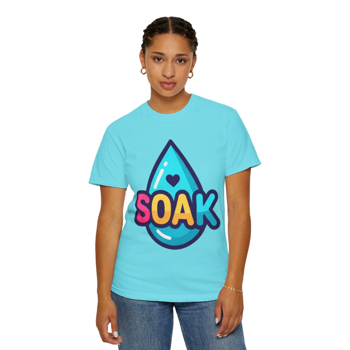 Color: Lagoon Blue | Soak Unisex Garment-Dyed Tee