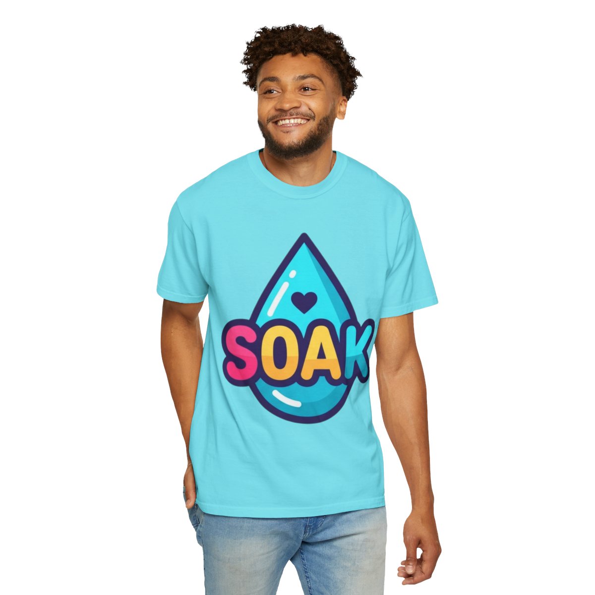 Color: Lagoon Blue | Soak Unisex Garment-Dyed Tee