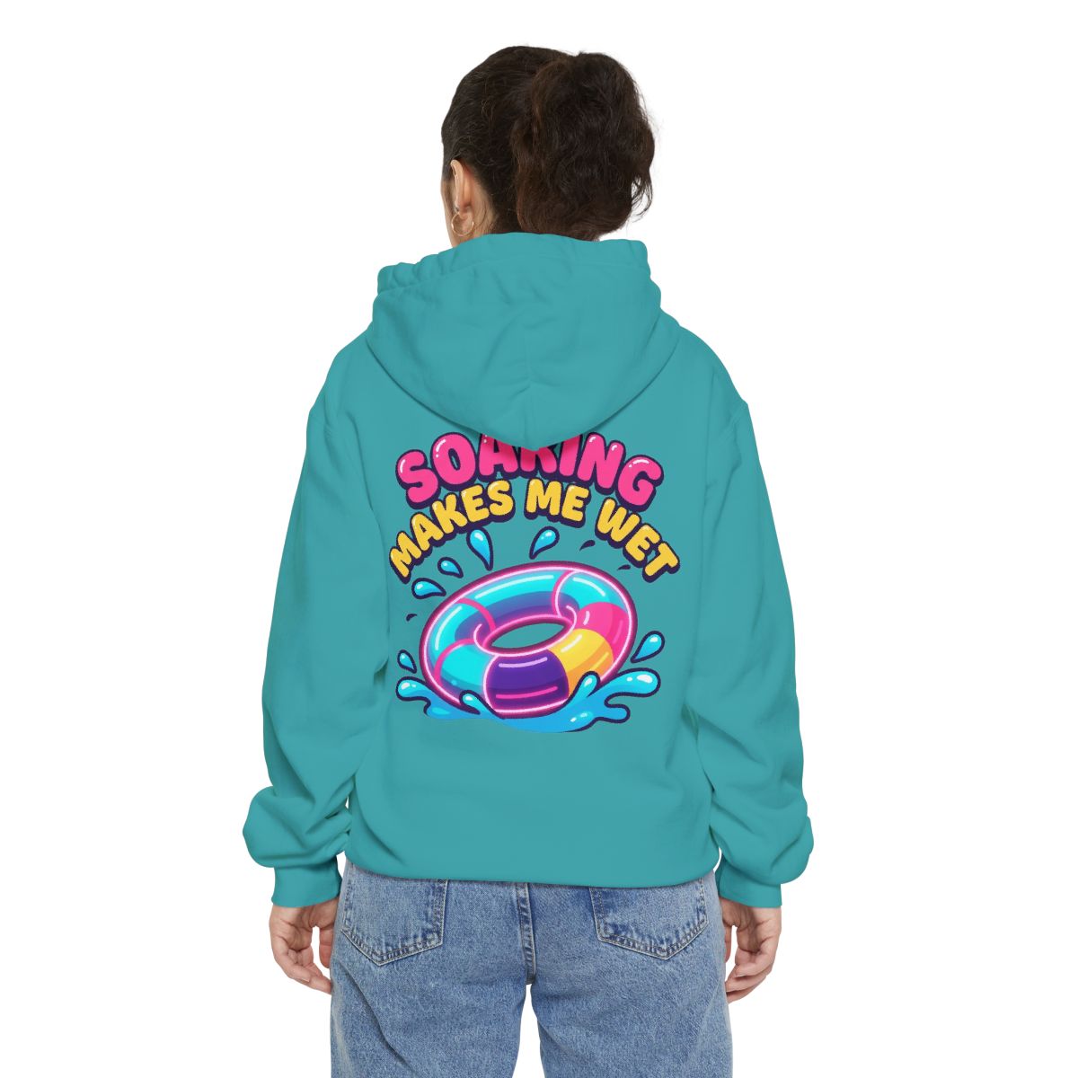 Color: Seafoam | Soaking Makes Me Wet Garment-Dyed Hoodie