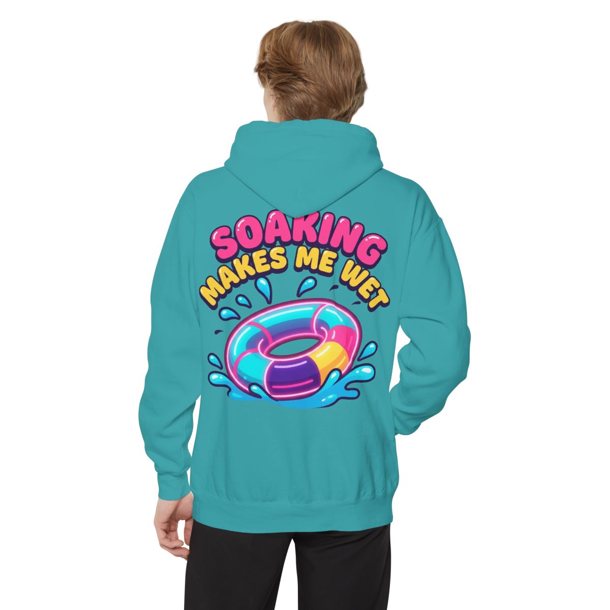 Color: Seafoam | Soaking Makes Me Wet Garment-Dyed Hoodie