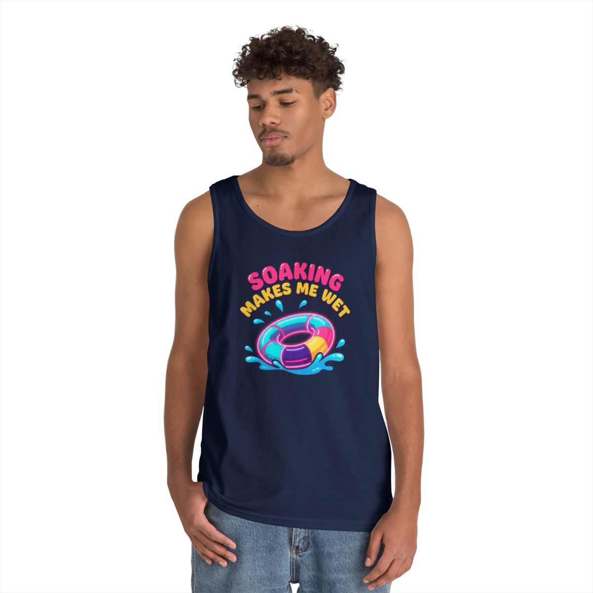 Color: Navy | Soaking Makes Me Wet Tank Top