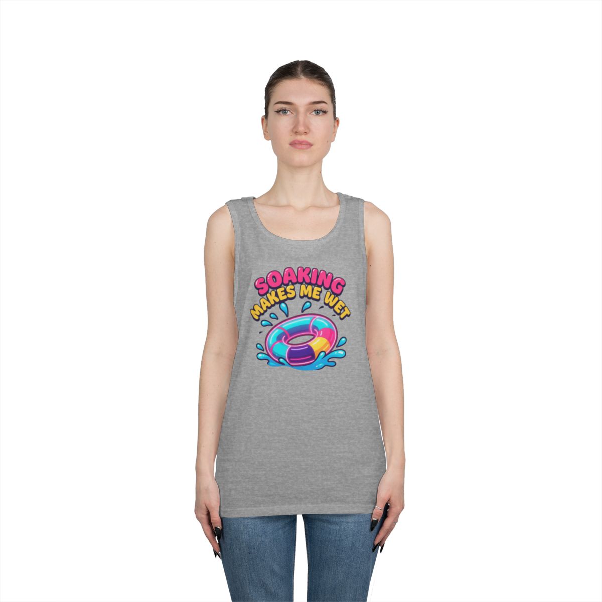 Color: Sport Grey | Soaking Makes Me Wet Tank Top