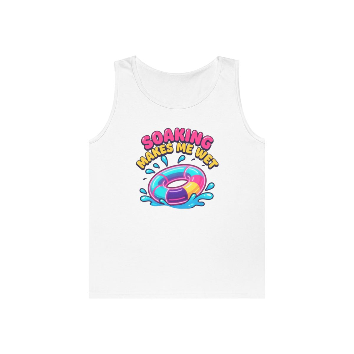 Color: White | Soaking Makes Me Wet Tank Top