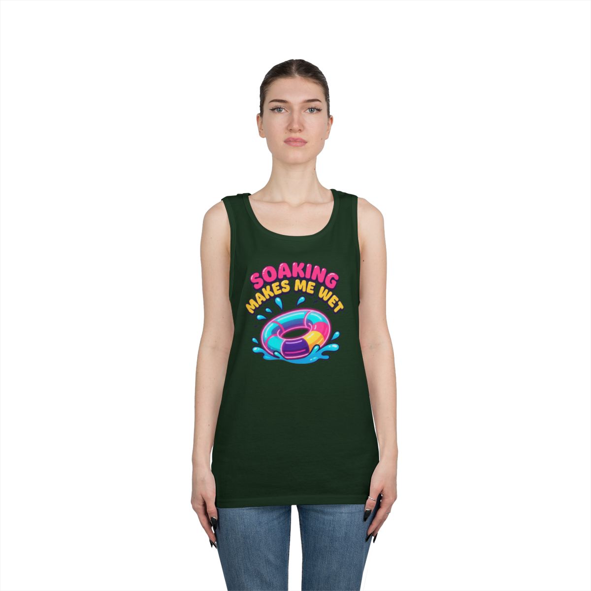 Color: Forest Green | Soaking Makes Me Wet Tank Top