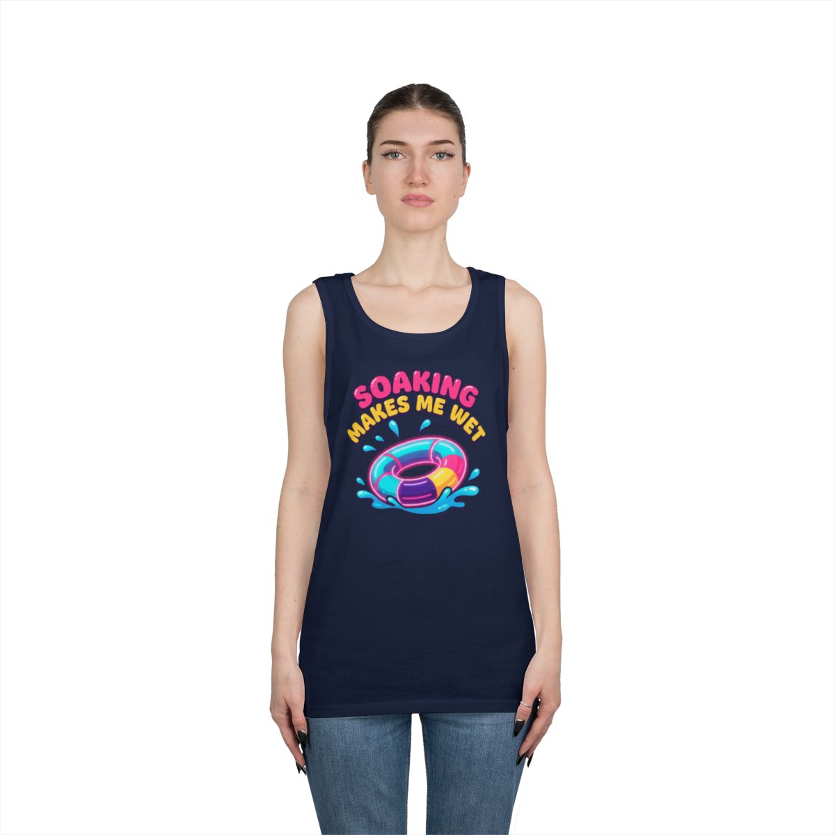 Color: Navy | Soaking Makes Me Wet Tank Top
