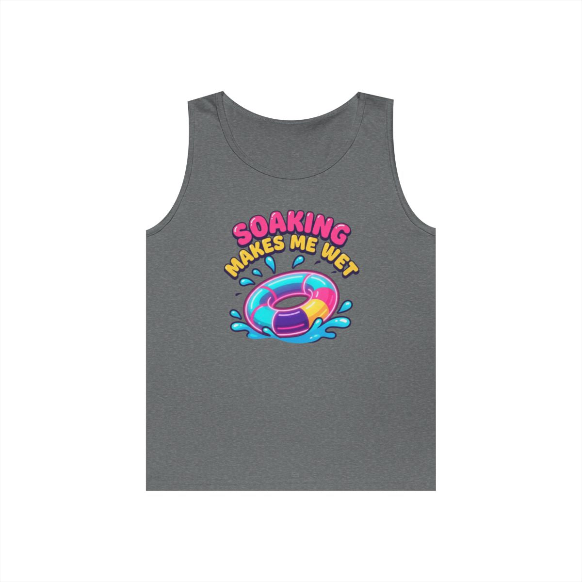 Color: Graphite Heather | Soaking Makes Me Wet Tank Top