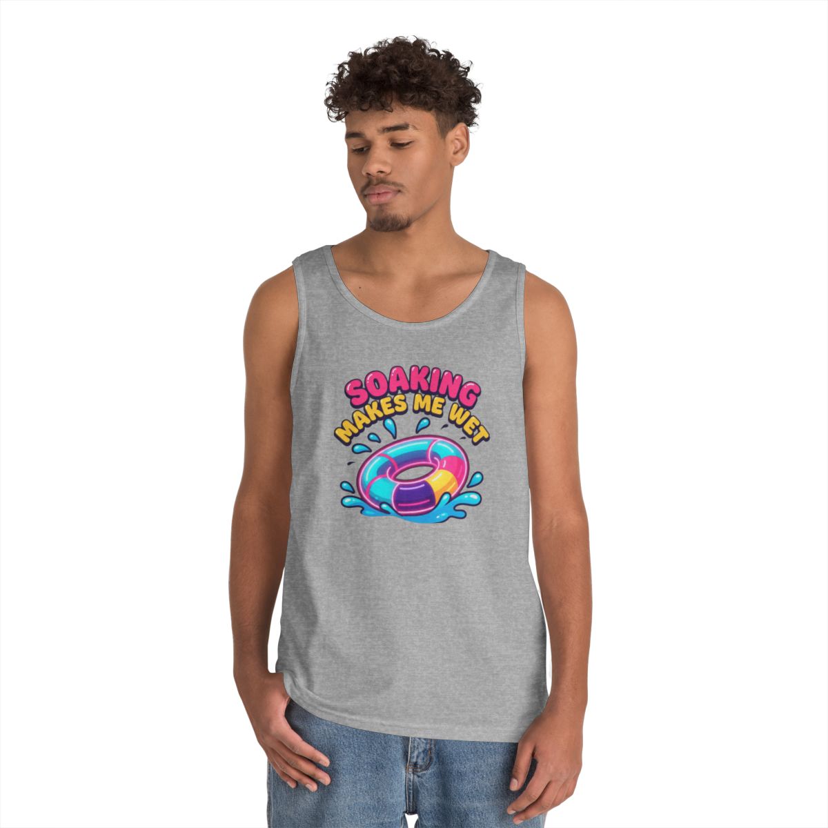 Color: Sport Grey | Soaking Makes Me Wet Tank Top