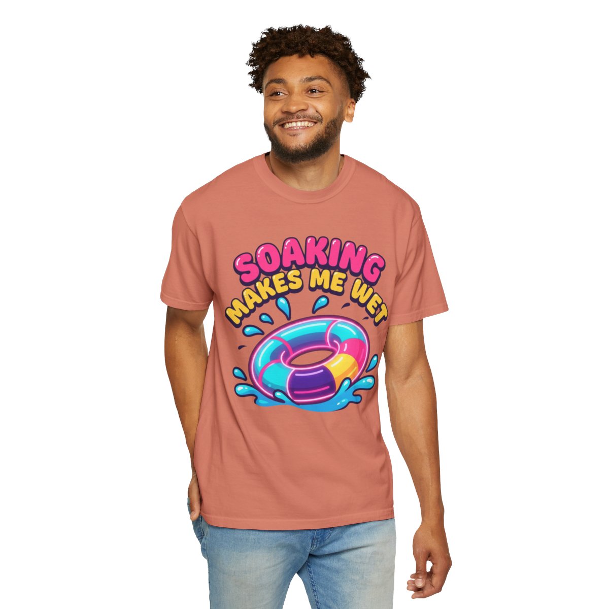 Color: Terracotta | Soaking Makes Me Wet Unisex Garment-Dyed Tee
