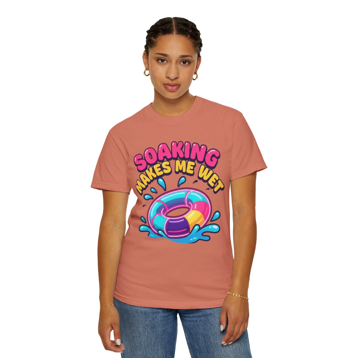 Color: Terracotta | Soaking Makes Me Wet Unisex Garment-Dyed Tee
