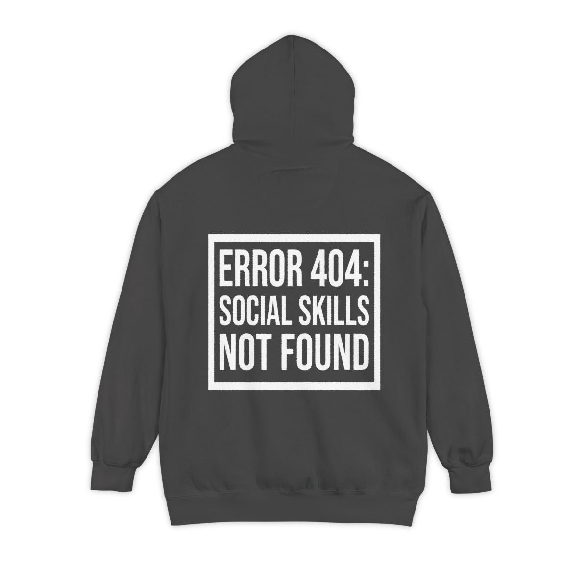 Color: Pepper | Social Skills Not Found Garment-Dyed Hoodie