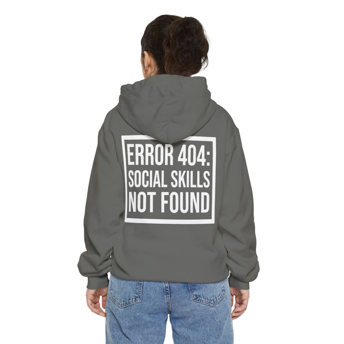 Color: Grey | Social Skills Not Found Garment-Dyed Hoodie