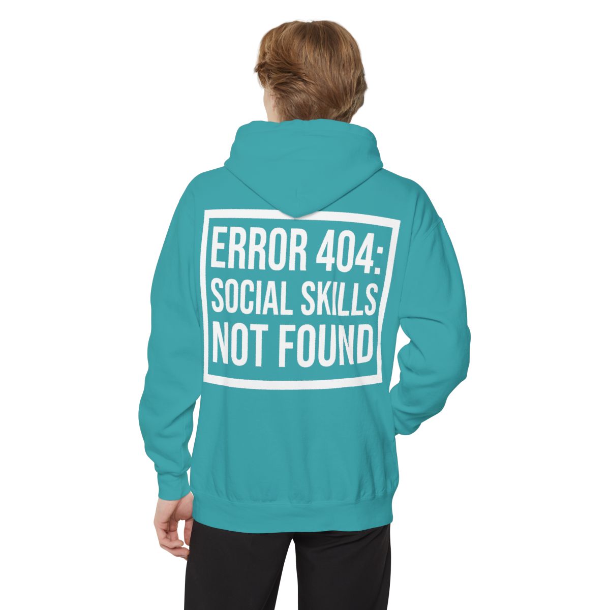 Color: Seafoam | Social Skills Not Found Garment-Dyed Hoodie