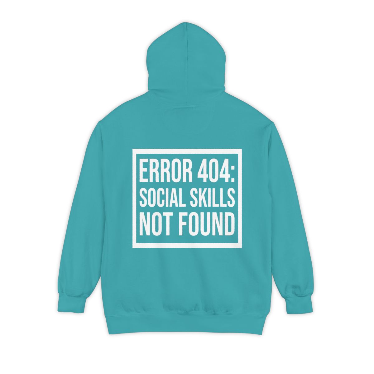Color: Seafoam | Social Skills Not Found Garment-Dyed Hoodie