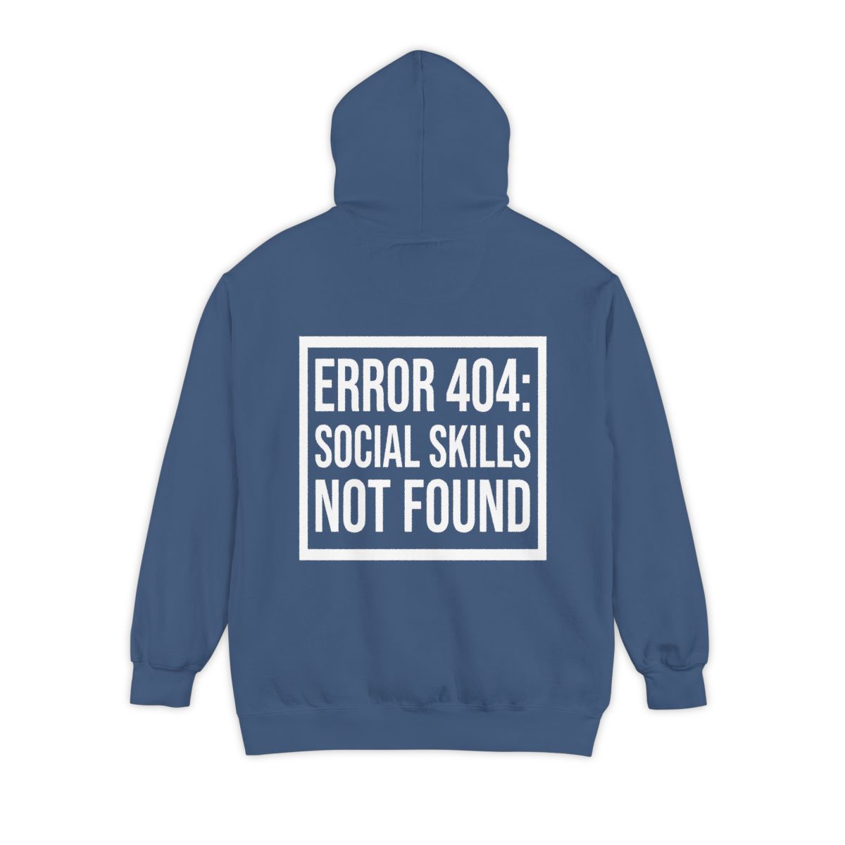 Color: True Navy | Social Skills Not Found Garment-Dyed Hoodie