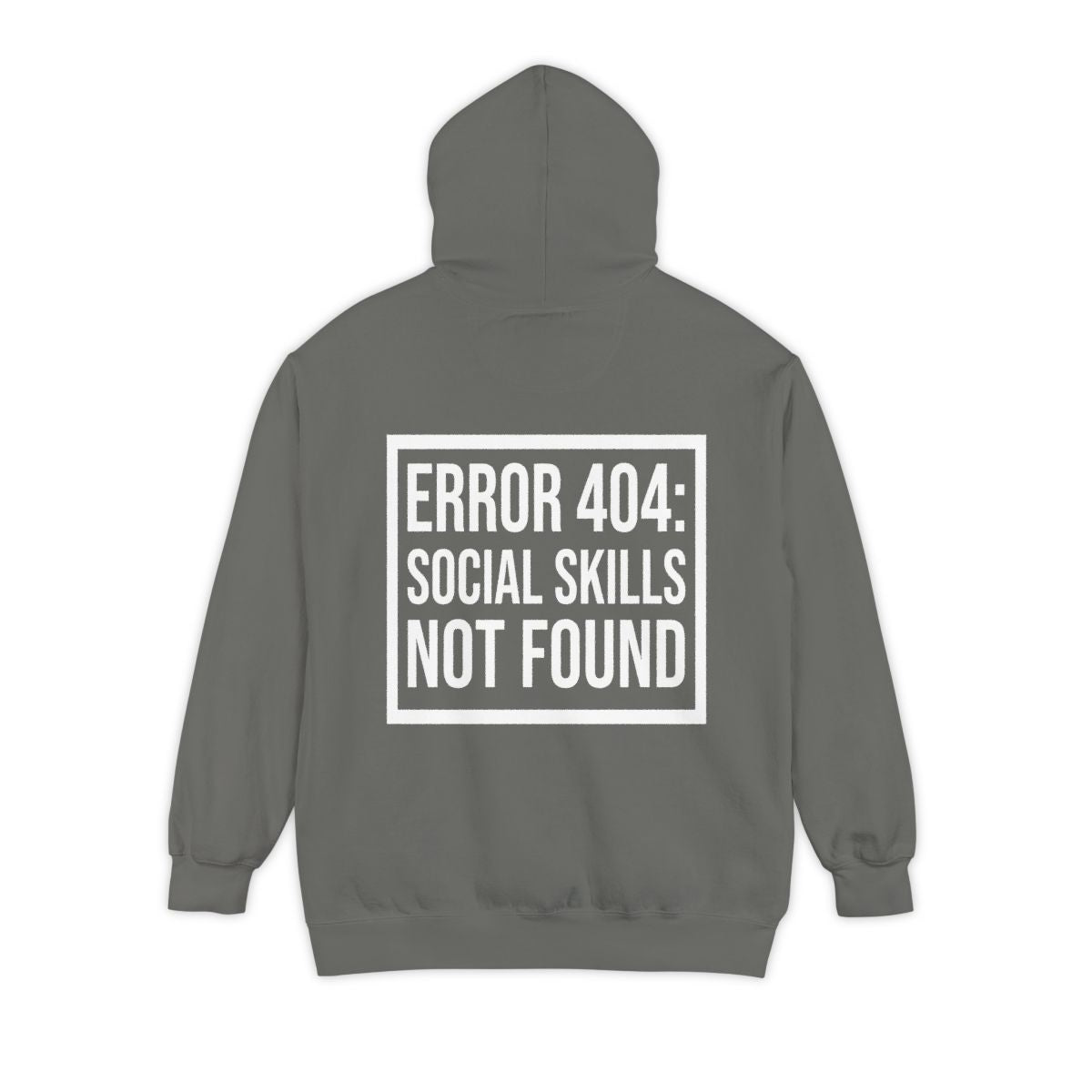 Color: Grey | Social Skills Not Found Garment-Dyed Hoodie