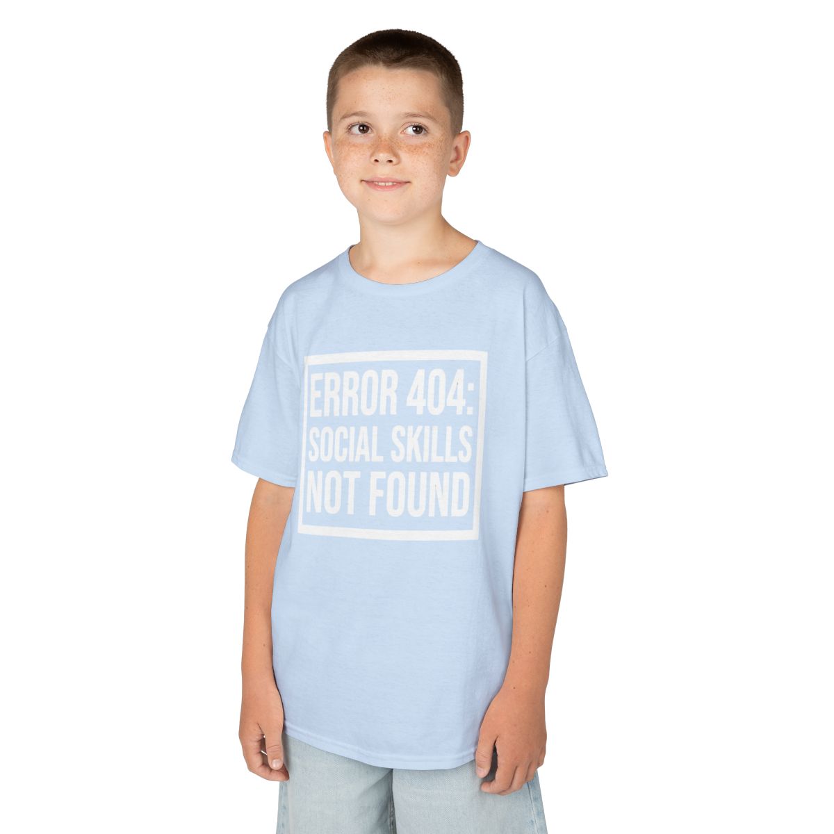 Color: Light Blue | Social Skills Not Found Kids Tee
