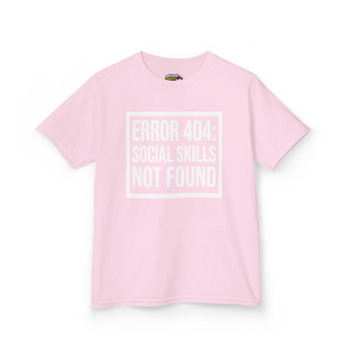 Color: Light Pink | Social Skills Not Found Kids Tee