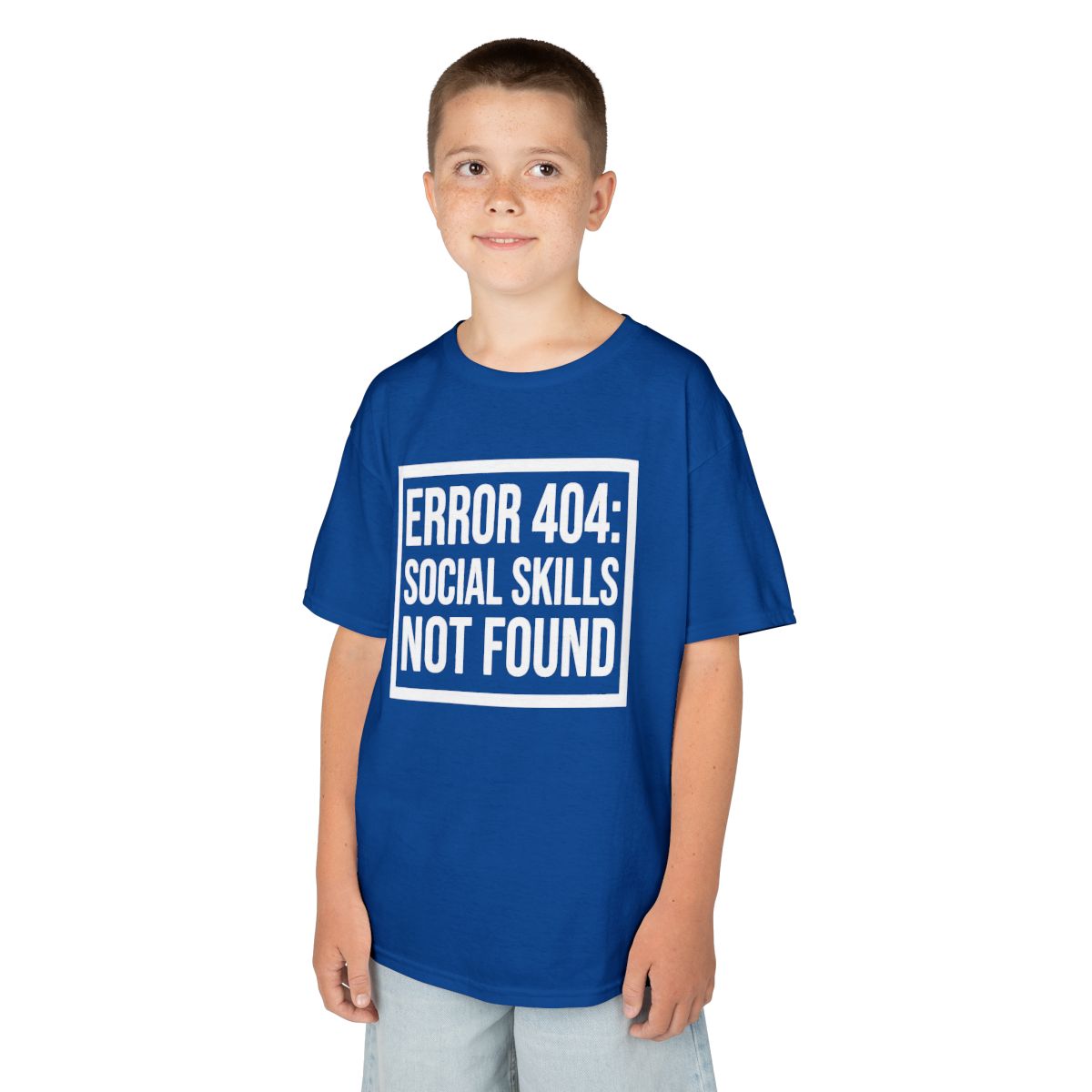 Color: Royal | Social Skills Not Found Kids Tee