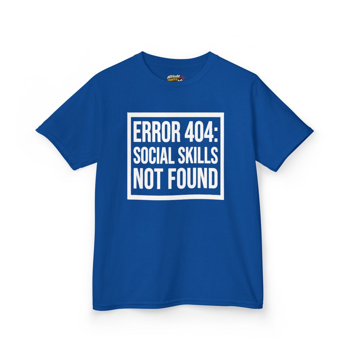 Color: Royal | Social Skills Not Found Kids Tee