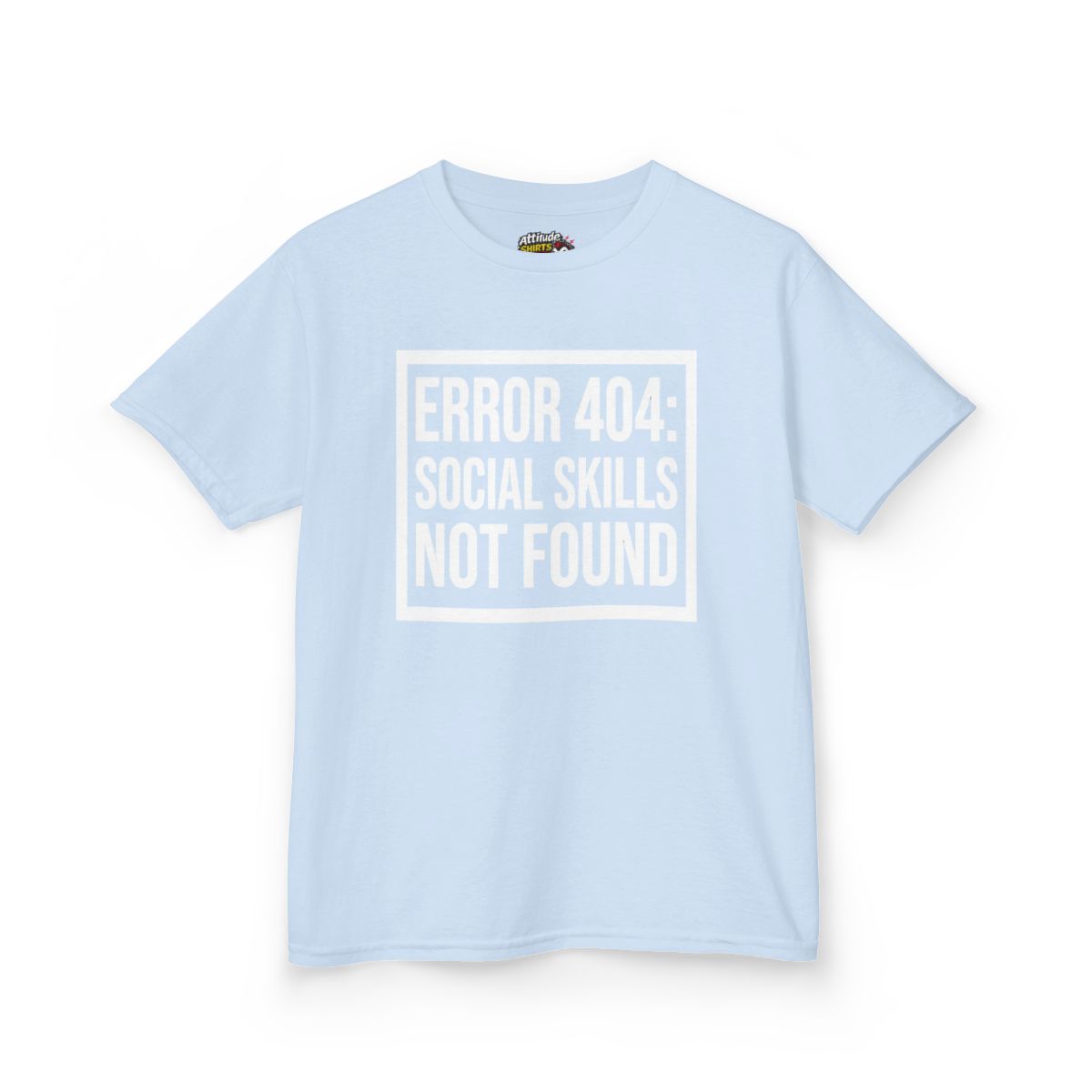 Color: Light Blue | Social Skills Not Found Kids Tee