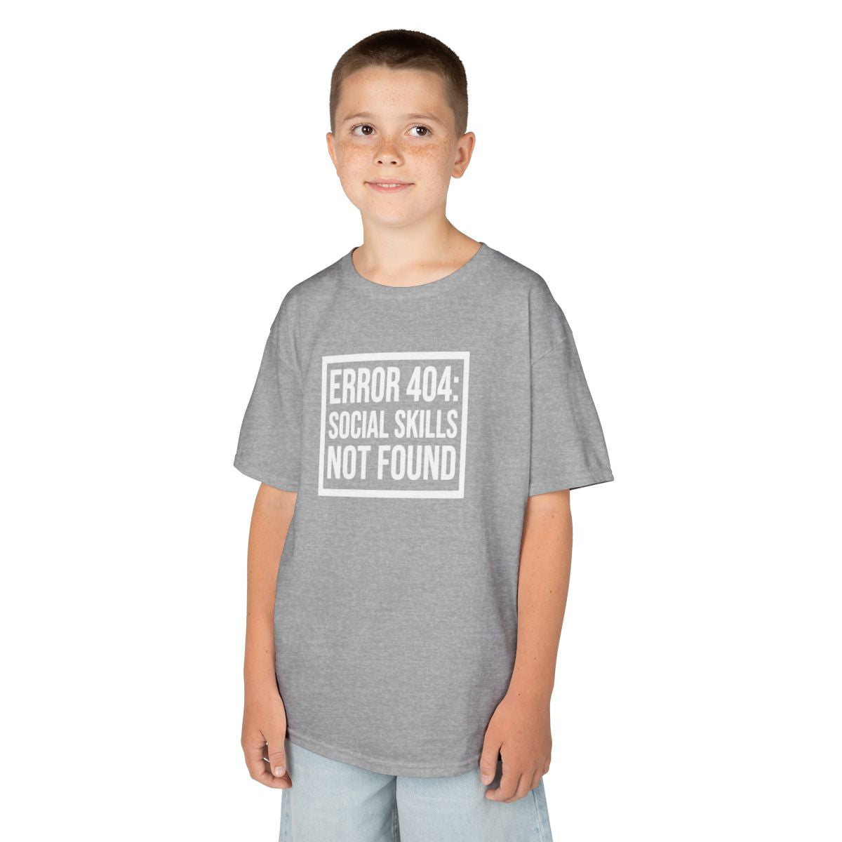 Color: Sport Grey | Social Skills Not Found Kids Tee