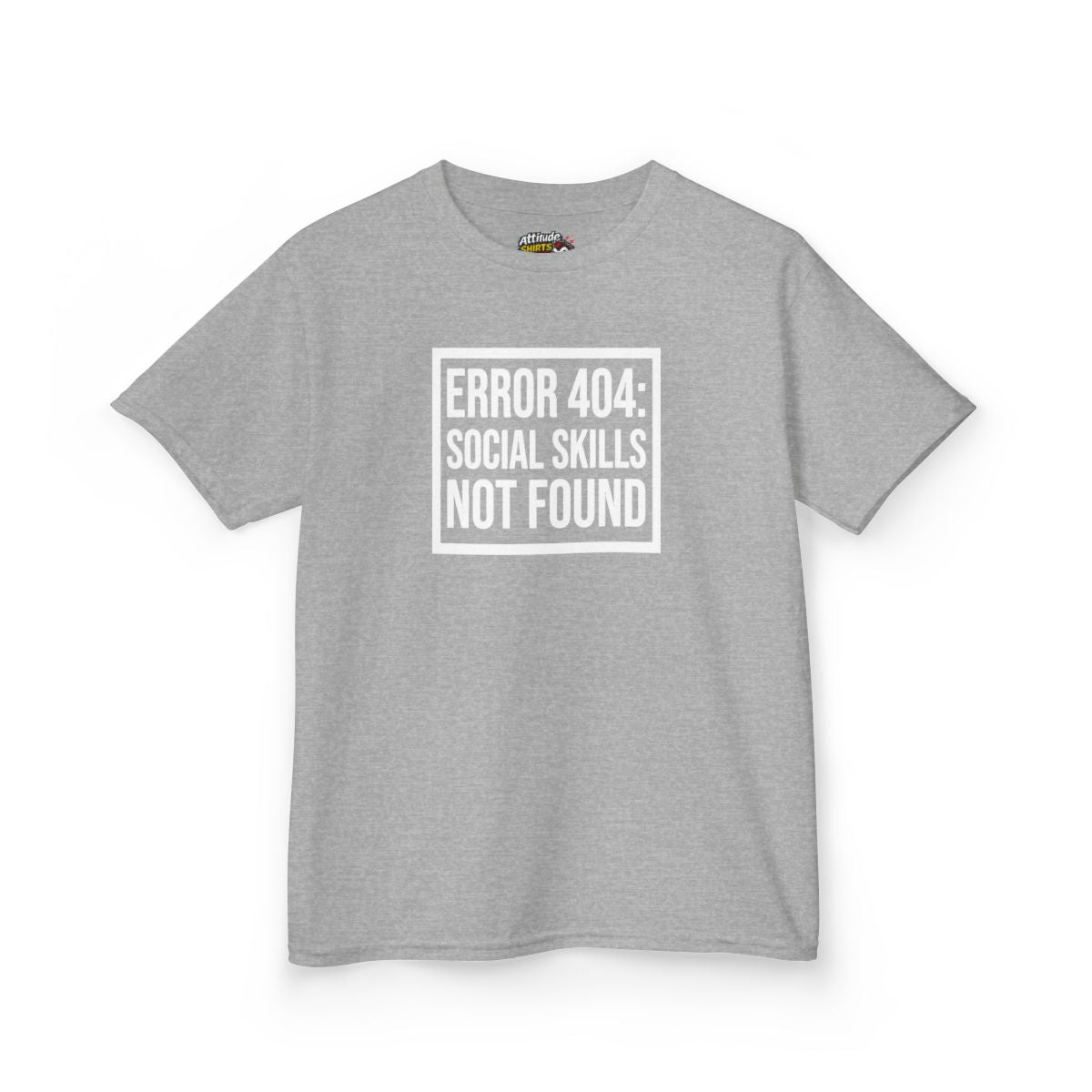 Color: Sport Grey | Social Skills Not Found Kids Tee