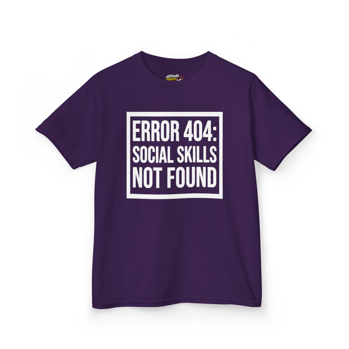 Color: Purple | Social Skills Not Found Kids Tee