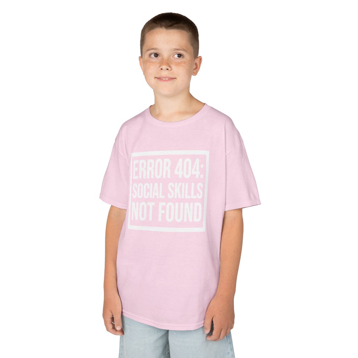 Color: Light Pink | Social Skills Not Found Kids Tee