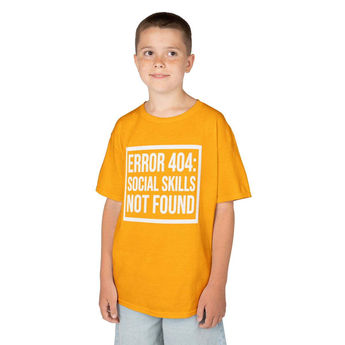 Color: Gold | Social Skills Not Found Kids Tee
