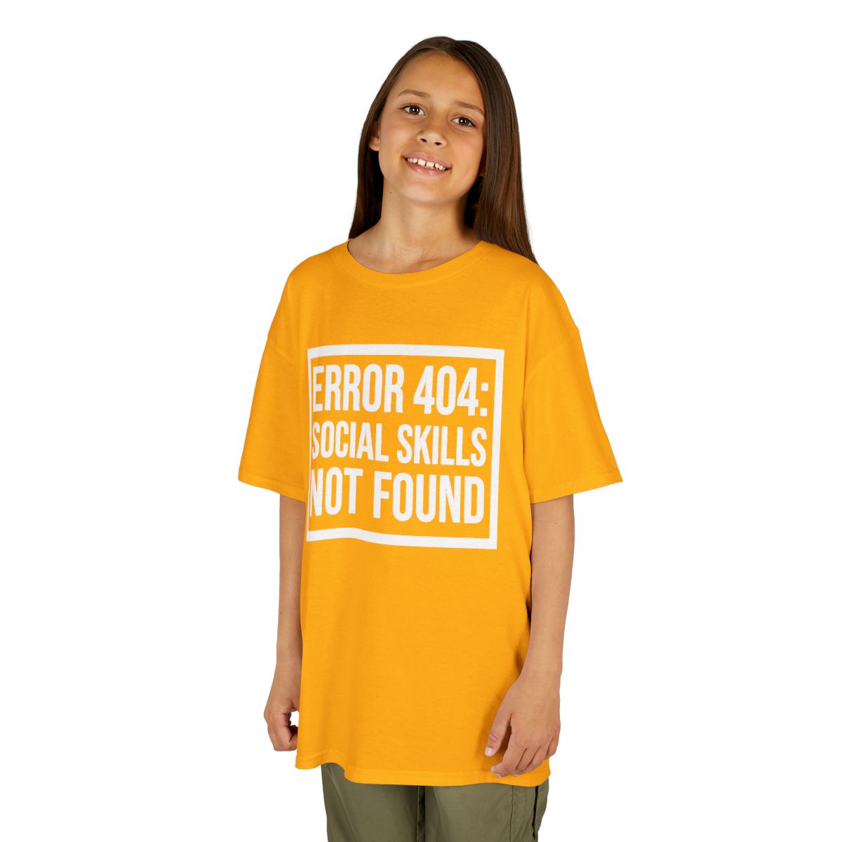 Color: Gold | Social Skills Not Found Kids Tee