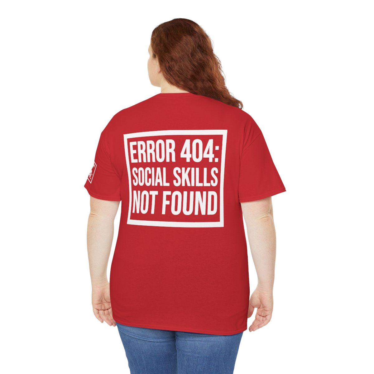 Color: Red | Social Skills Not Found Premium Graphic Tee