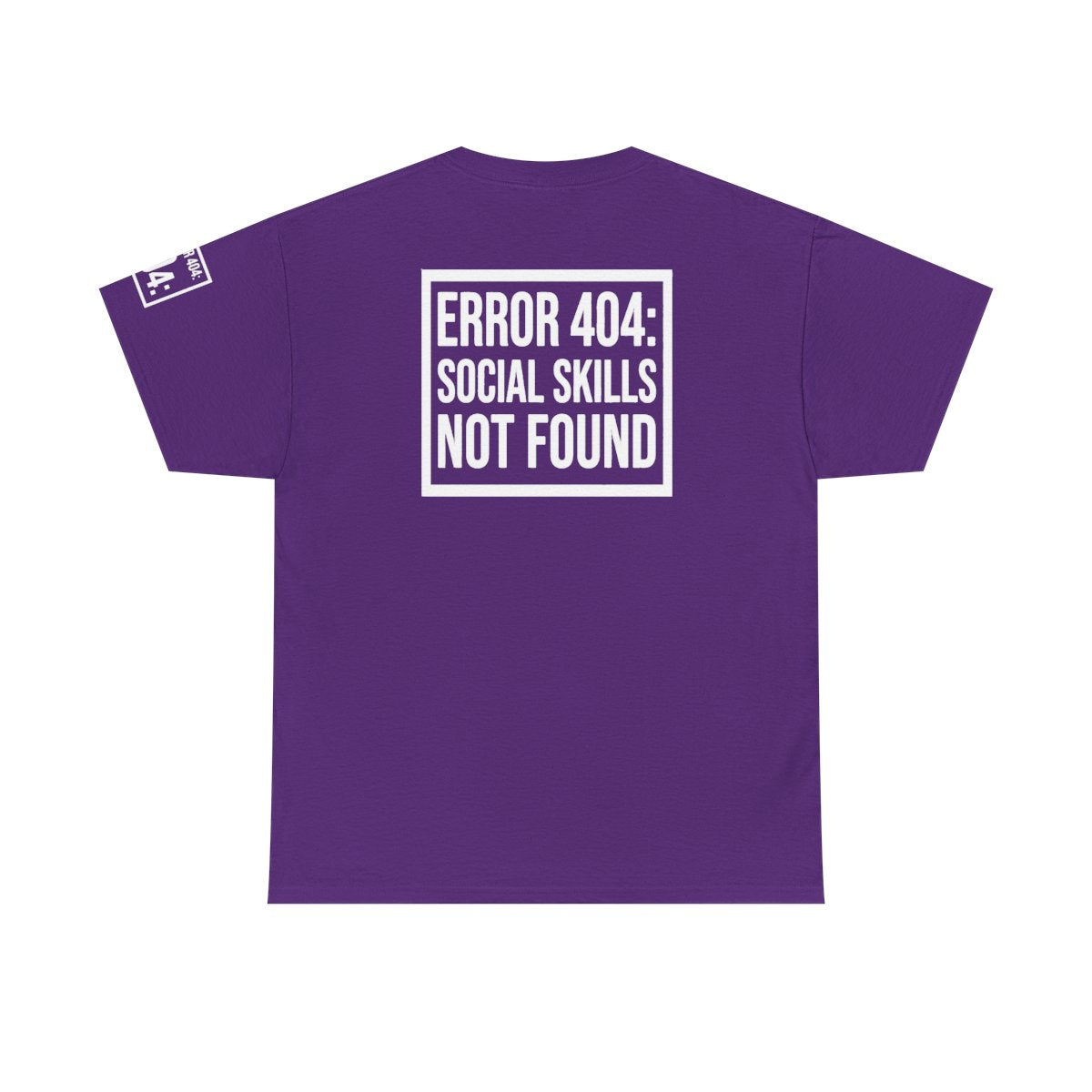 Color: Purple | Social Skills Not Found Premium Graphic Tee