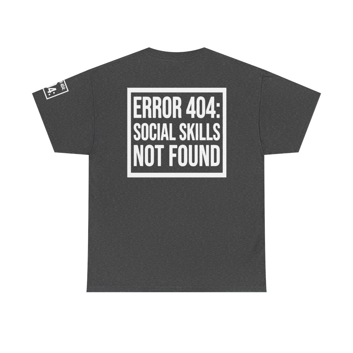 Color: Dark Heather | Social Skills Not Found Premium Graphic Tee