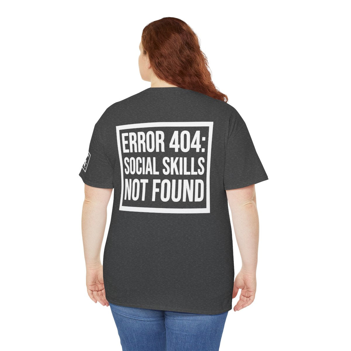 Color: Dark Heather | Social Skills Not Found Premium Graphic Tee