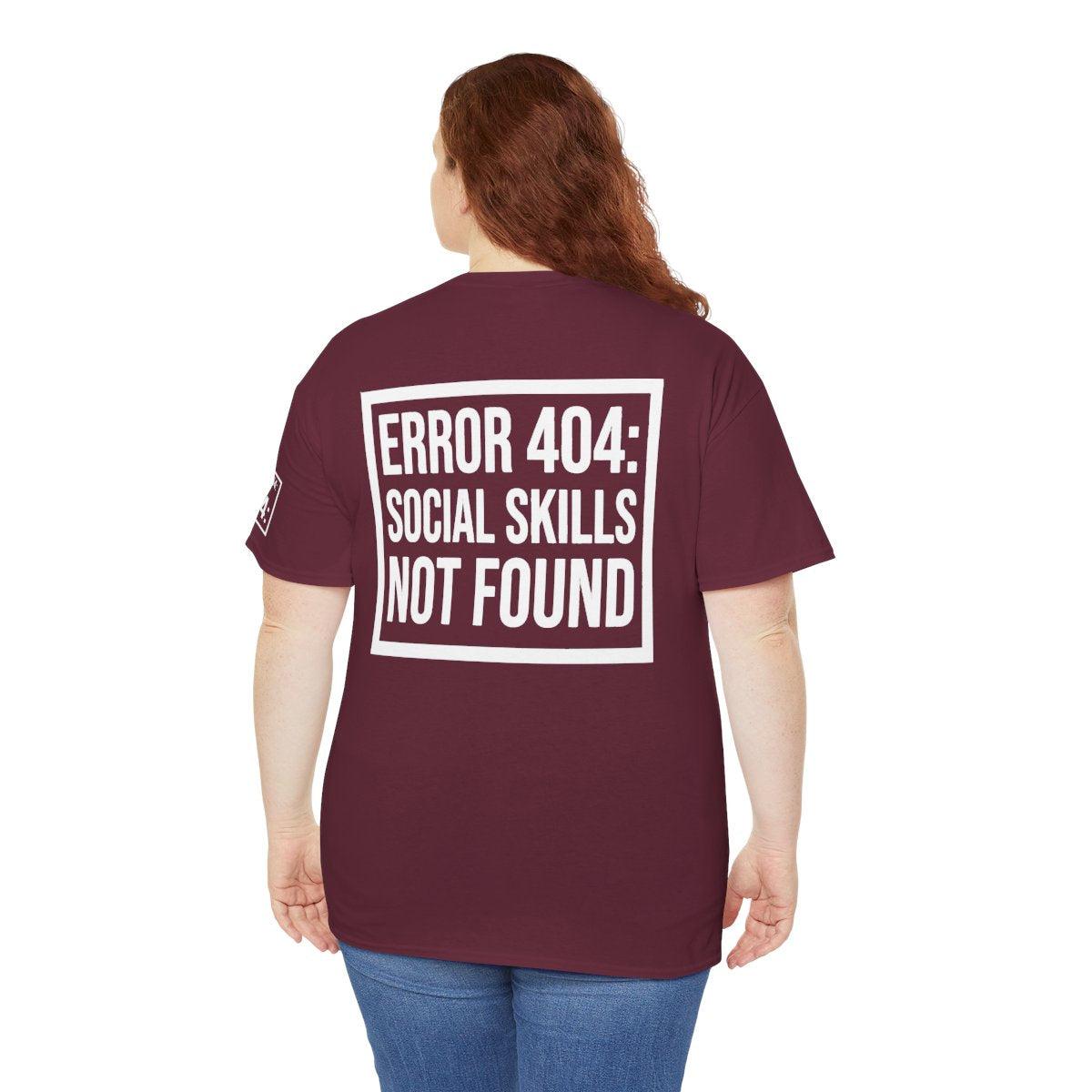 Color: Maroon | Social Skills Not Found Premium Graphic Tee
