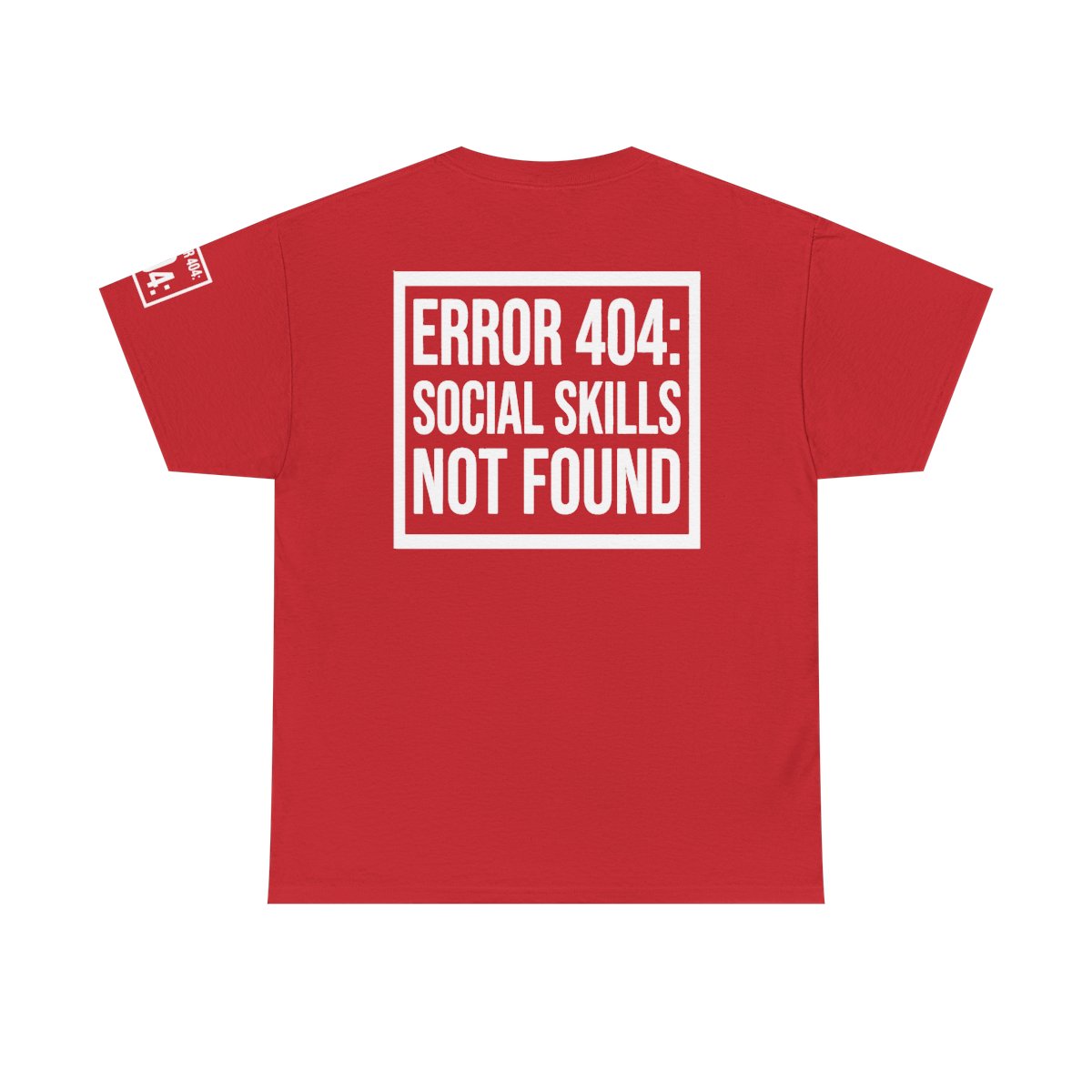 Color: Red | Social Skills Not Found Premium Graphic Tee