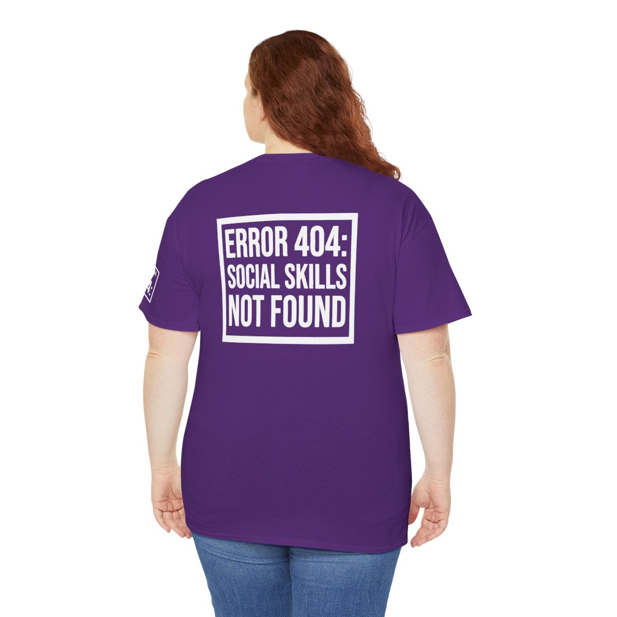 Color: Purple | Social Skills Not Found Premium Graphic Tee
