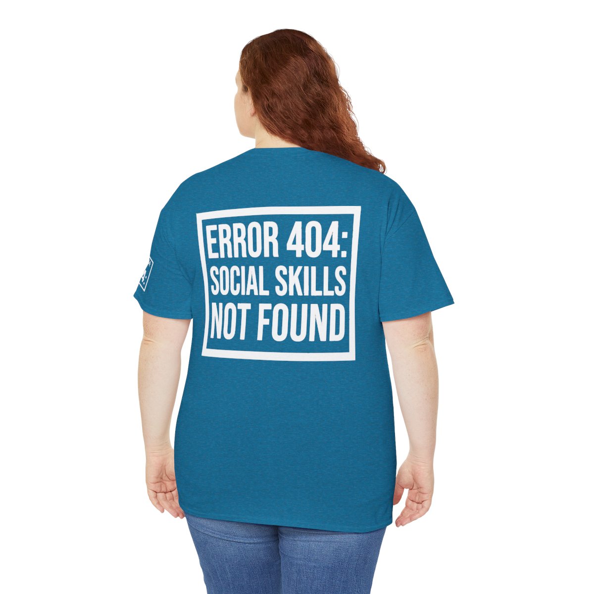 Color: Antique Sapphire | Social Skills Not Found Premium Graphic Tee